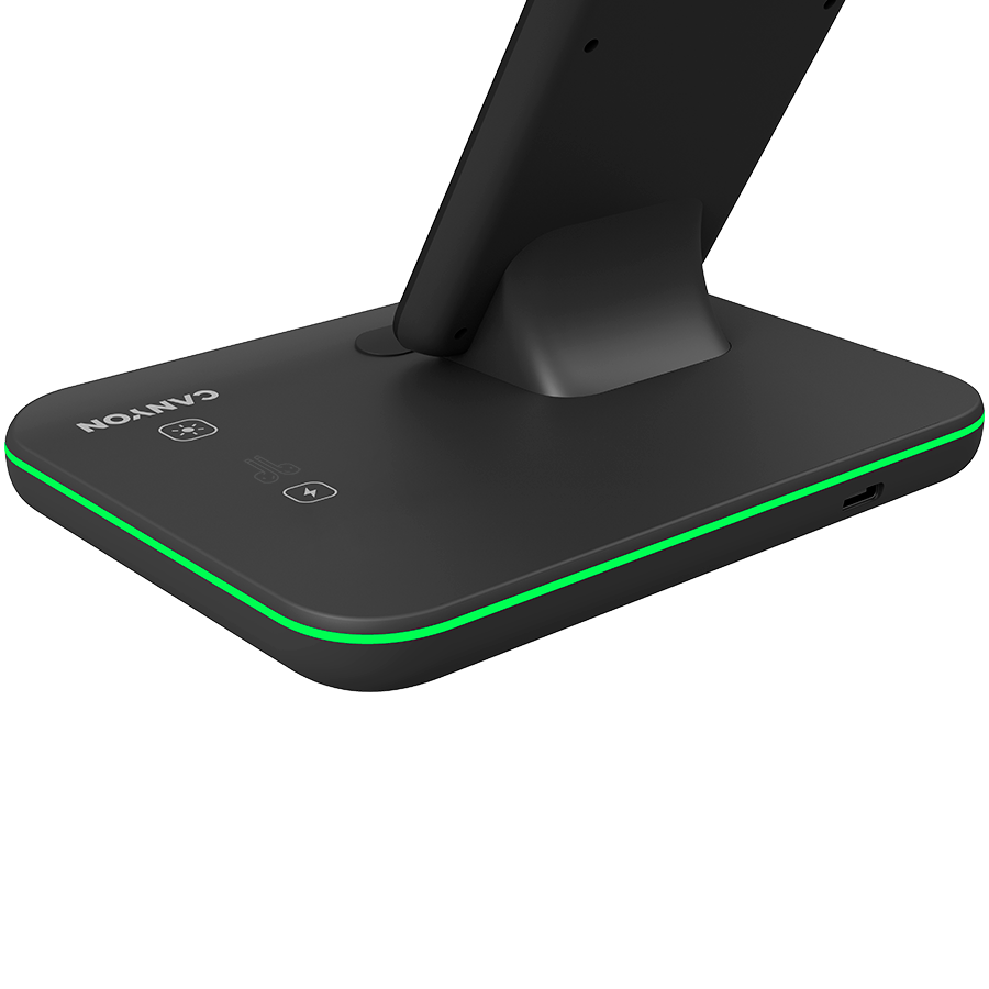 CANYON wireless charger WS-303 15W 3in1 Black [5]