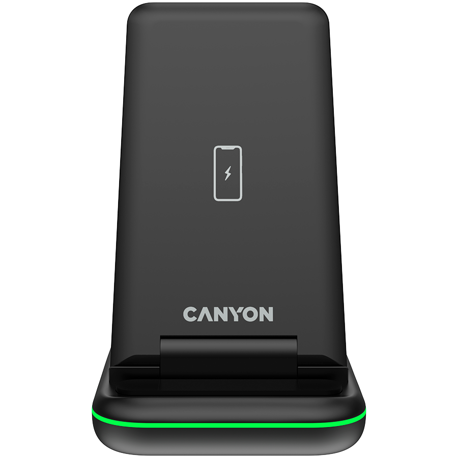 CANYON wireless charger WS-304 15W 3in1 Black [1]