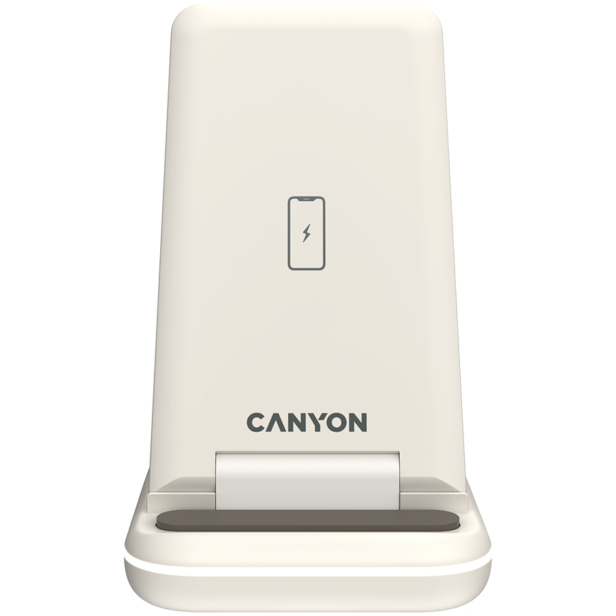 CANYON wireless charger WS-304 15W 3in1 Cosmic Latte [3]