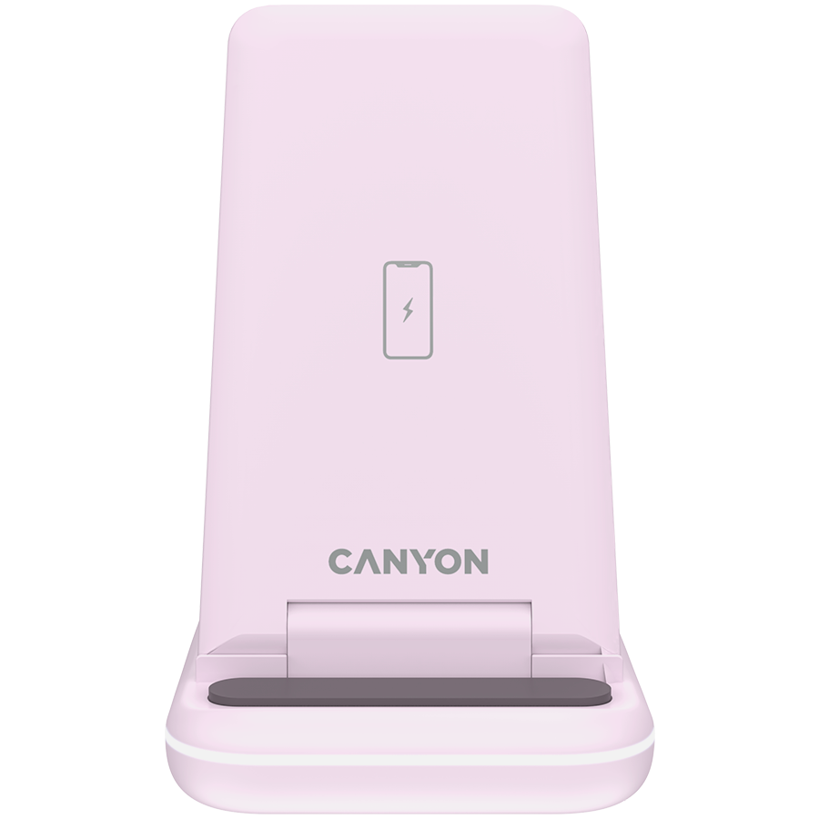 CANYON wireless charger WS-304 15W 3in1 Iced Pink [3]