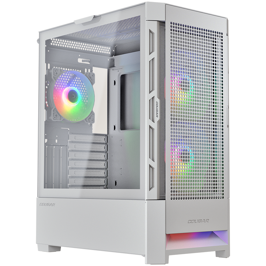 COUGAR AIRFACE RGB PC Case, Mid Tower, White [4]