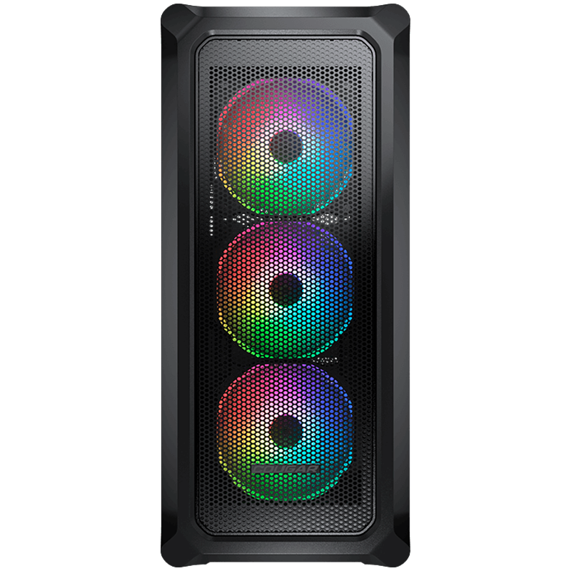 COUGAR Archon 2 Mesh RGB PC Case, Mid Tower, Black + PSU STC600, 600W Preinstalled [2]
