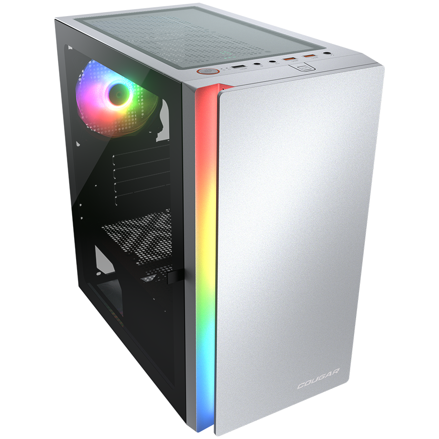 COUGAR PURITY RGB PC Case, Mini Tower, White [3]