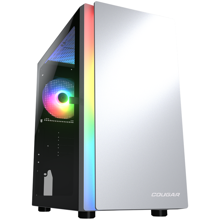 COUGAR PURITY RGB PC Case, Mini Tower, White [1]