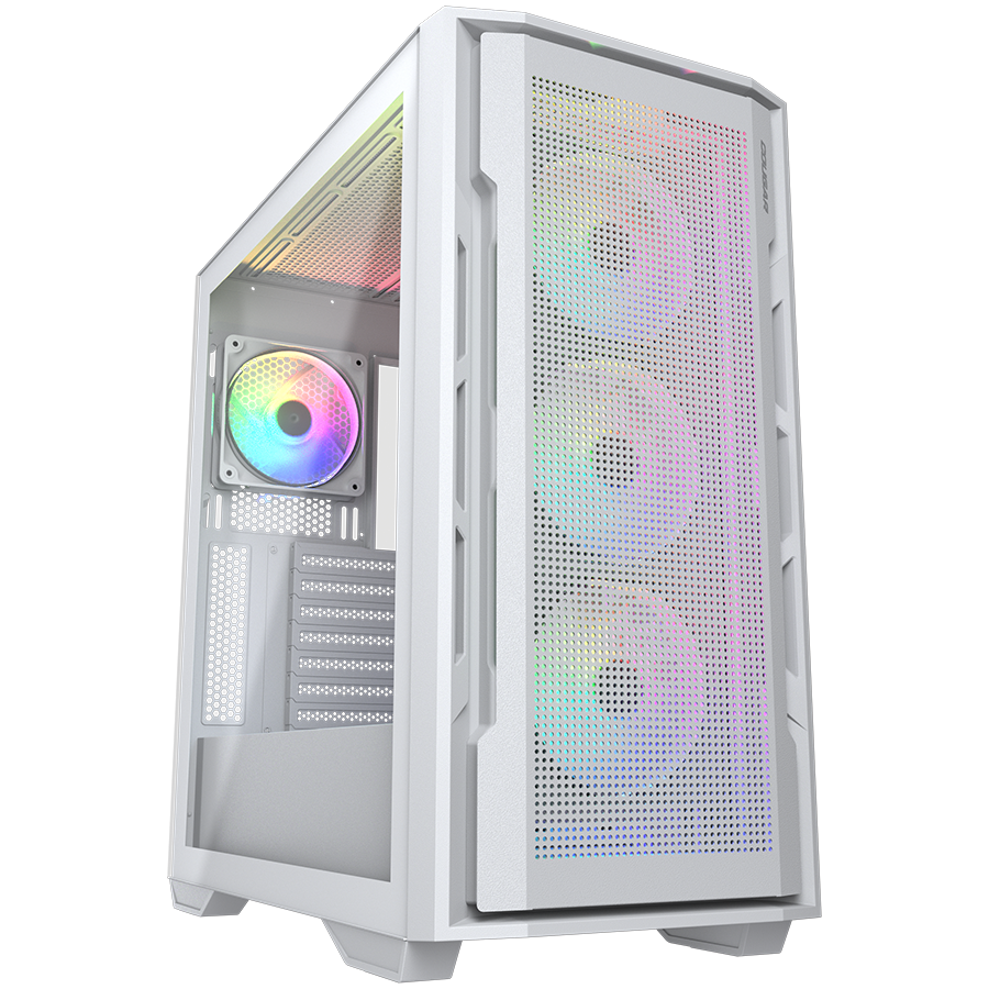 COUGAR UNIFACE RGB PC Case, Mid Tower, White [1]