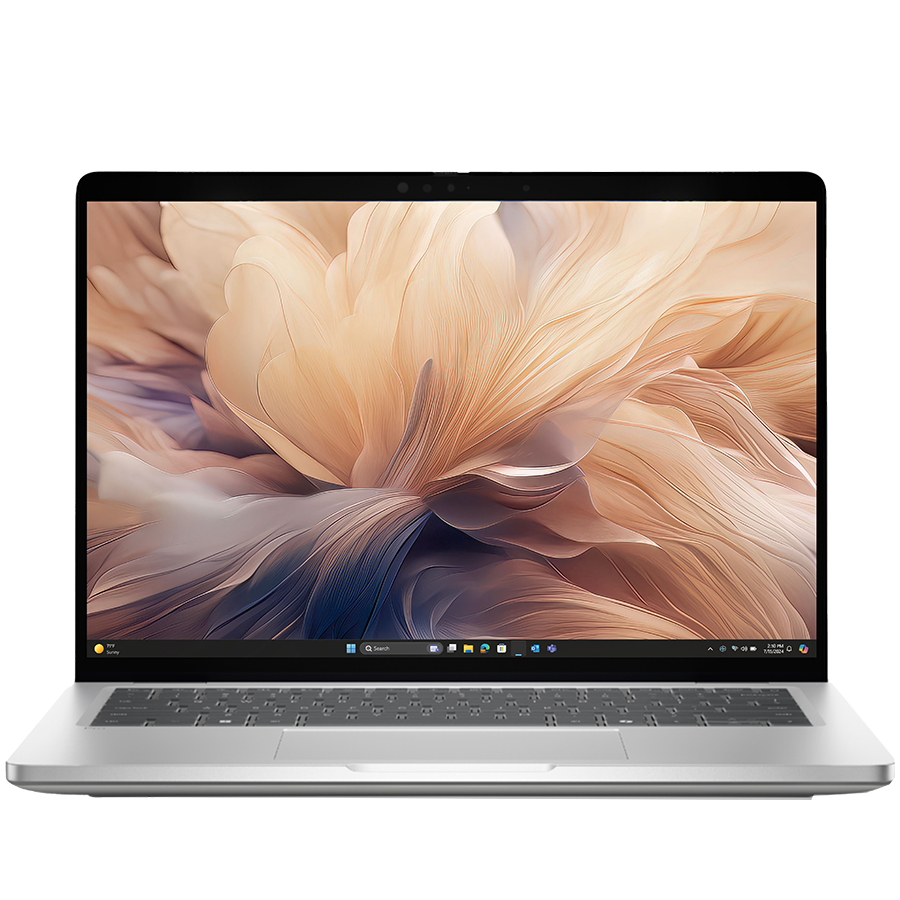Dell Pro 14,14"FHD+(1920x1200)300nits 45% NTSC,Intel Core Ultra 5 235U(12 TOPS NPU 12cores/4.9GHz)vPro,16GB(1x16)5600MT/s,512GB SSD,Integrated Intel Graphics,Wi-Fi 6E AX211(2x2)+BT 5.3,Backlit Kb,noFG [1]