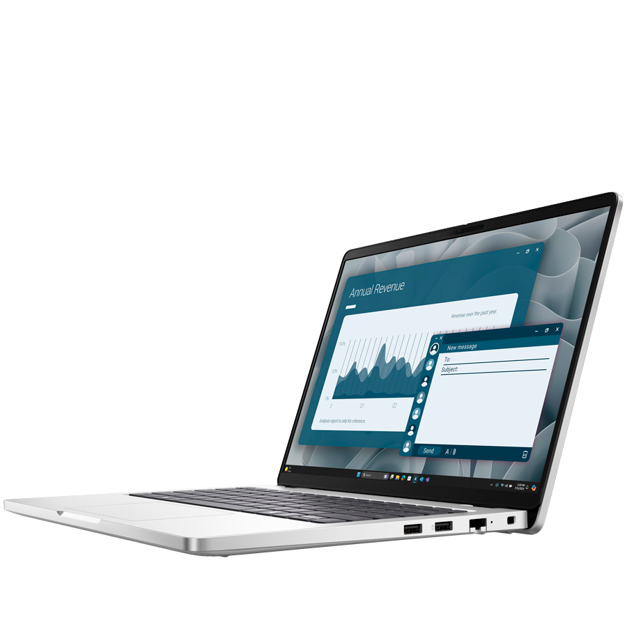 Dell Pro 14,14"FHD+(1920x1200)60Hz 300nits 45% NTSC,AMD Ryzen AI 7 350(24MB cache,8Cores,16Threads/up to 5.0GHz)16GB(1x16)5600MT/s,512 GB SSD,AMD Radeon 860M Graphics,Wi-Fi 6E MT7922(2x2)+BT 5.3,Backl [3]
