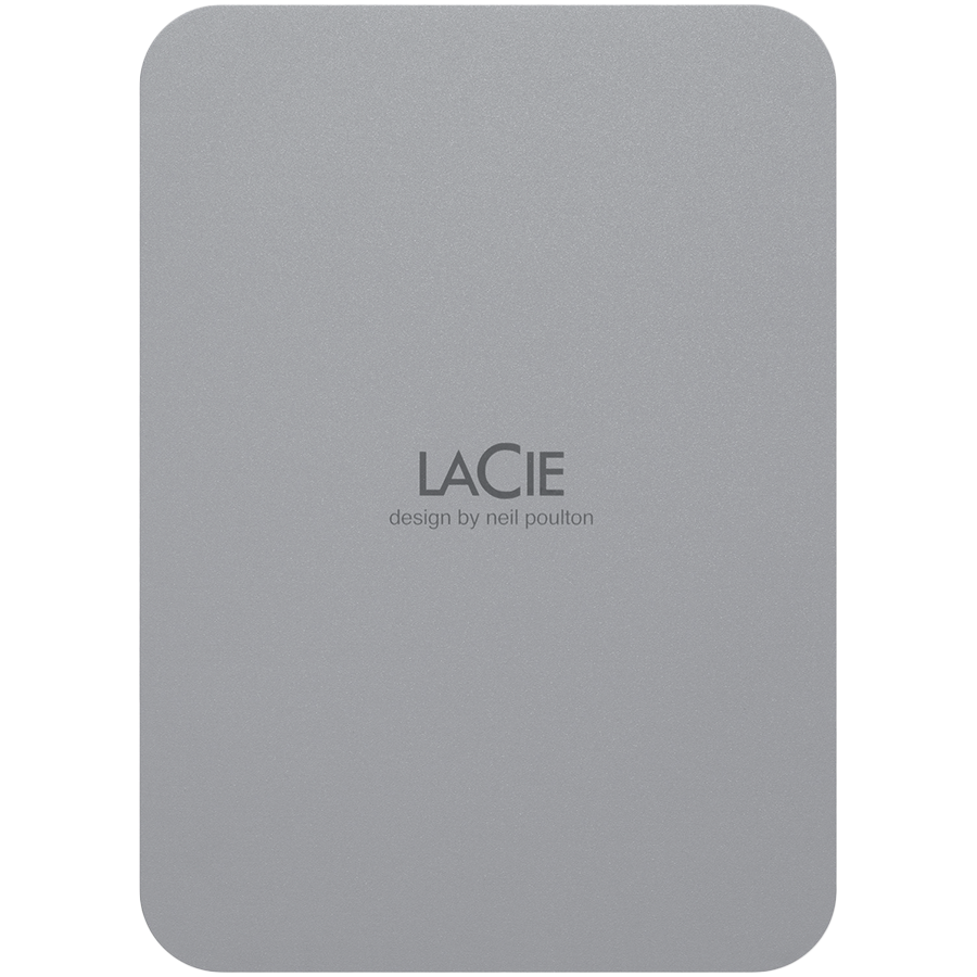 HDD Extern LaCie Mobile Drive Secure 4TB, USB 3.1 Type C, Up to 130MB/s, Password protection, Rescue Data Recovery Services 3 ani, Space Gray [1]