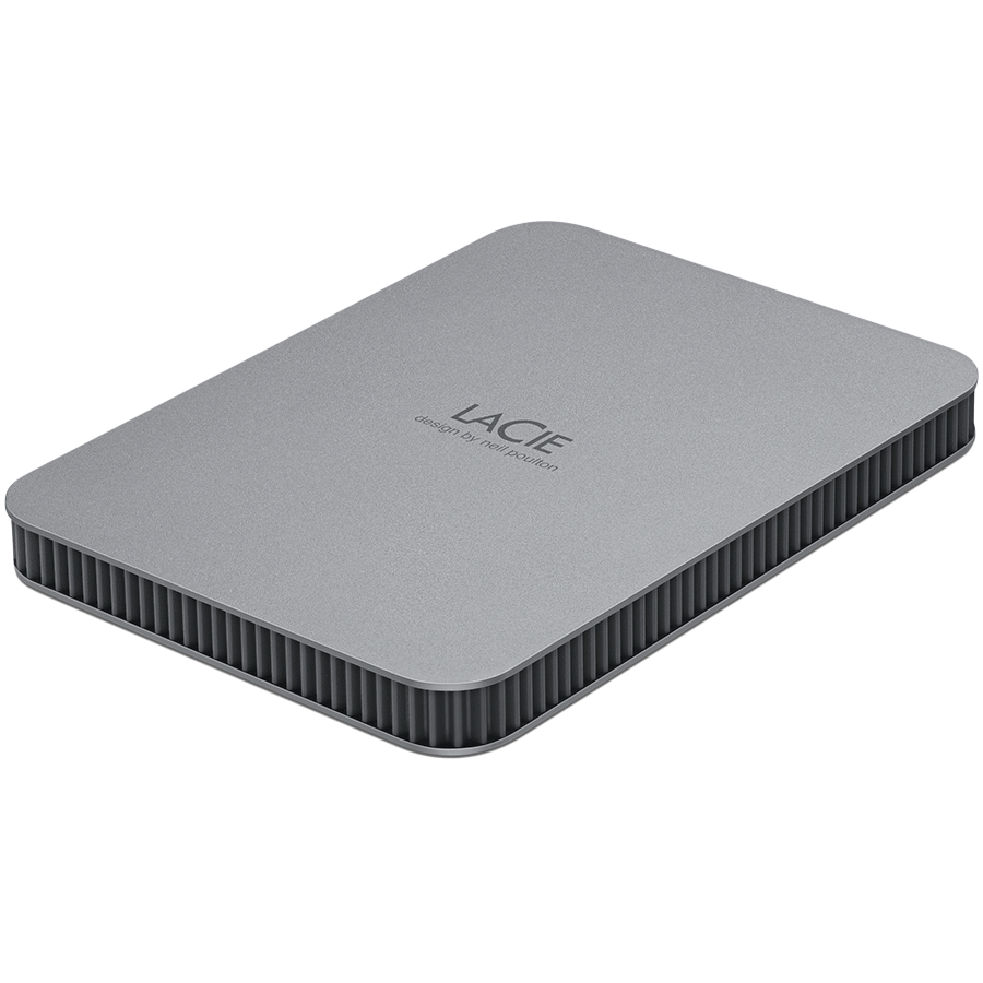 HDD Extern LaCie Mobile Drive Secure 4TB, USB 3.1 Type C, Up to 130MB/s, Password protection, Rescue Data Recovery Services 3 ani, Space Gray [2]