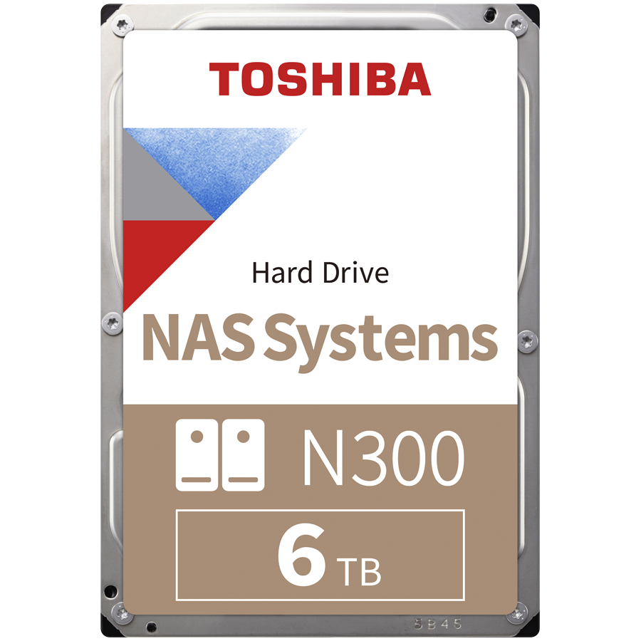 HDD NAS TOSHIBA N300 6TB CMR, 3.5'', 512MB, 7200RPM, SATA, TBW: 180 [1]