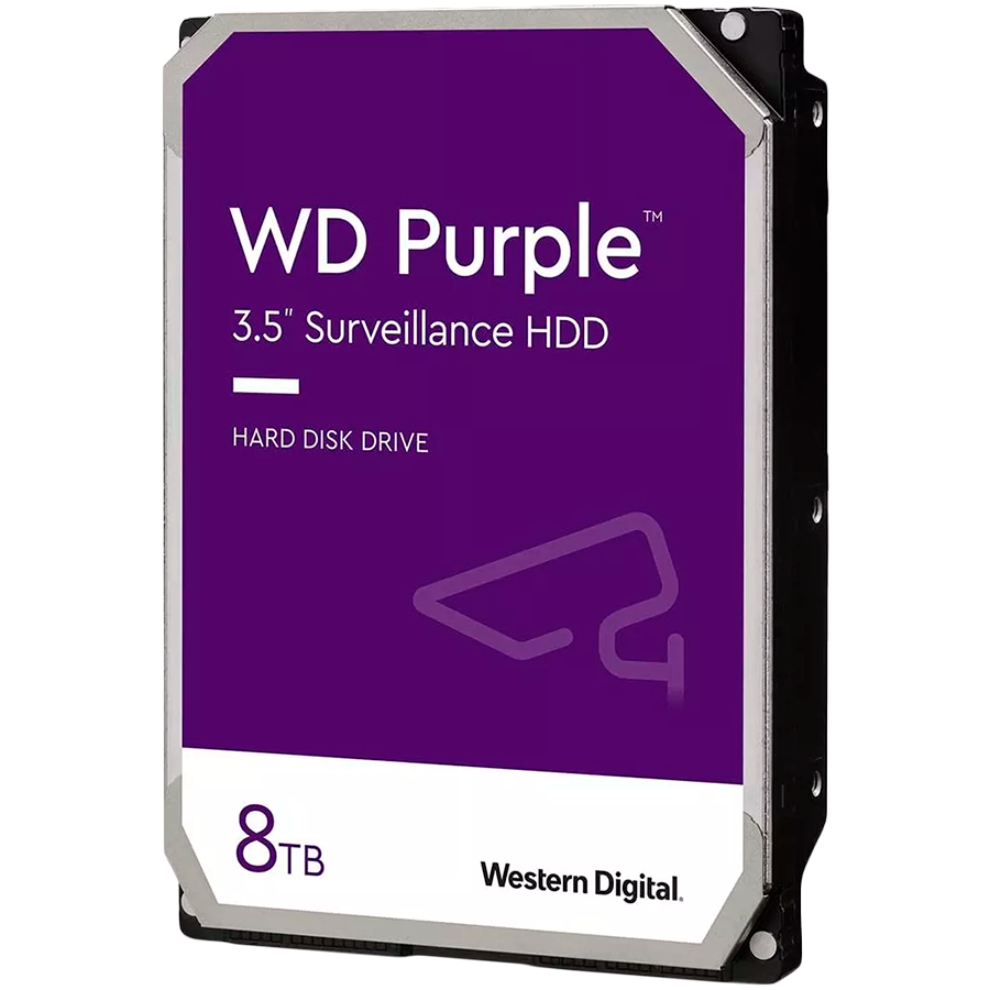 HDD Video Surveillance WD Purple 8TB CMR, 3.5'', 256MB, 5640 RPM, SATA, TBW: 180 [1]