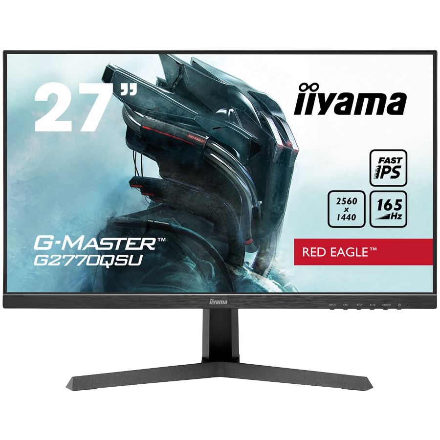 IIYAMA Monitor LED G2770QSU-B1 Fast IPS, matte finish 2560 x 1440 @165Hz 400 cd/m² 0.5ms HDMI DP USB Hub tilt [1]