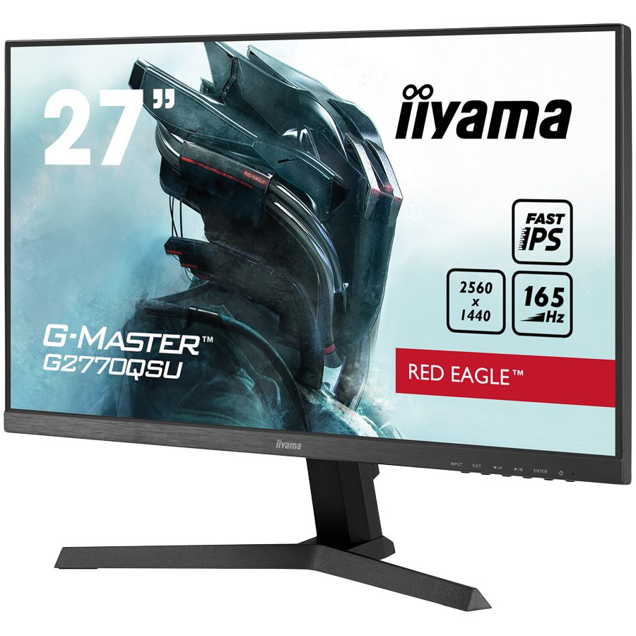 IIYAMA Monitor LED G2770QSU-B1 Fast IPS, matte finish 2560 x 1440 @165Hz 400 cd/m² 0.5ms HDMI DP USB Hub tilt [3]