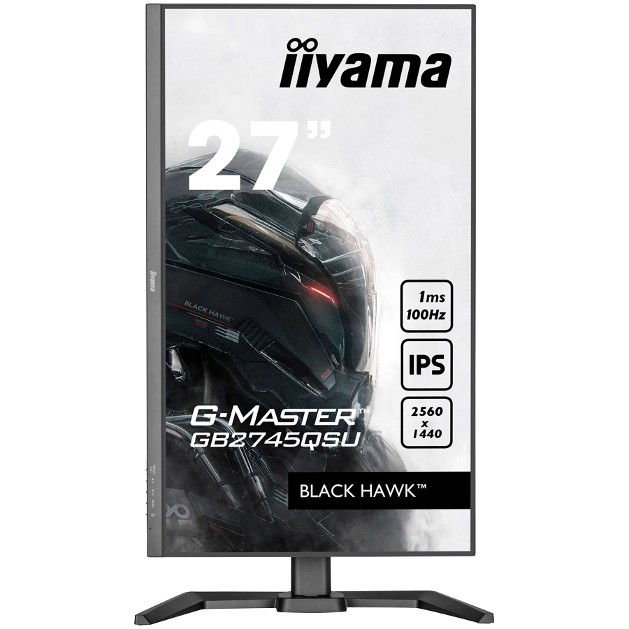 IIYAMA Monitor LED GB2745QSU-B2 27" IPS 2560 x 1440 100Hz 250cd 1300:1 1ms HDMI DP USB HUB Tilt HAS [3]