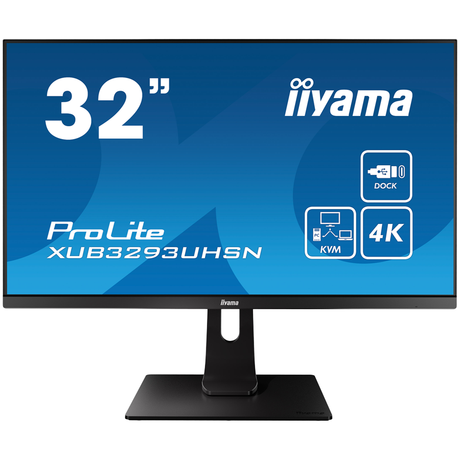 IIYAMA Prolite XUB3293UHSN-B5 Business Monitor - 80 cm (31.5''), 4K UHD (3840x2160), IPS LED, 60Hz, 4ms, 350 cd/m², matte / black [1]