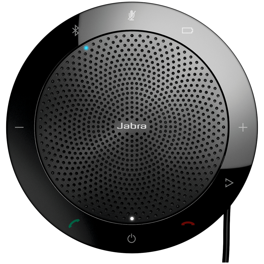 JABRA SPEAK 510 MS Speakerphone for UC & BT, USB Conference solution, 360-degree-microphone, Plug&Play, mute and volume button, Wideband, Bluetooth (up to 100 meters), Microsoft optimized Version B: i [2]