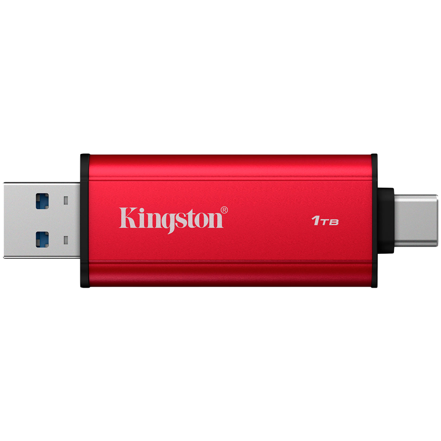 Kingston 1TB Dual USB-A/C Portable SSD, Up to 1050MB/s USB 3.2 Gen 2 [2]