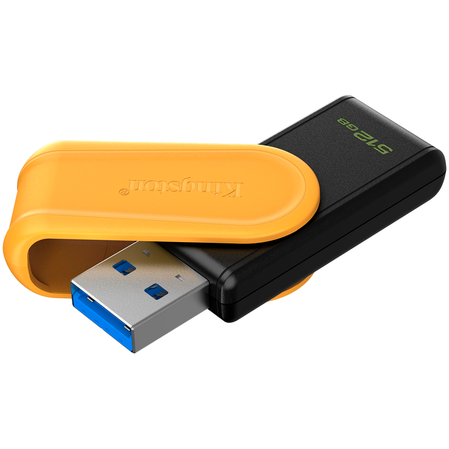 Kingston 512GB Portable USB 3.2 Gen 1 DataTraveler Exodia S (Black/Yellow) [2]