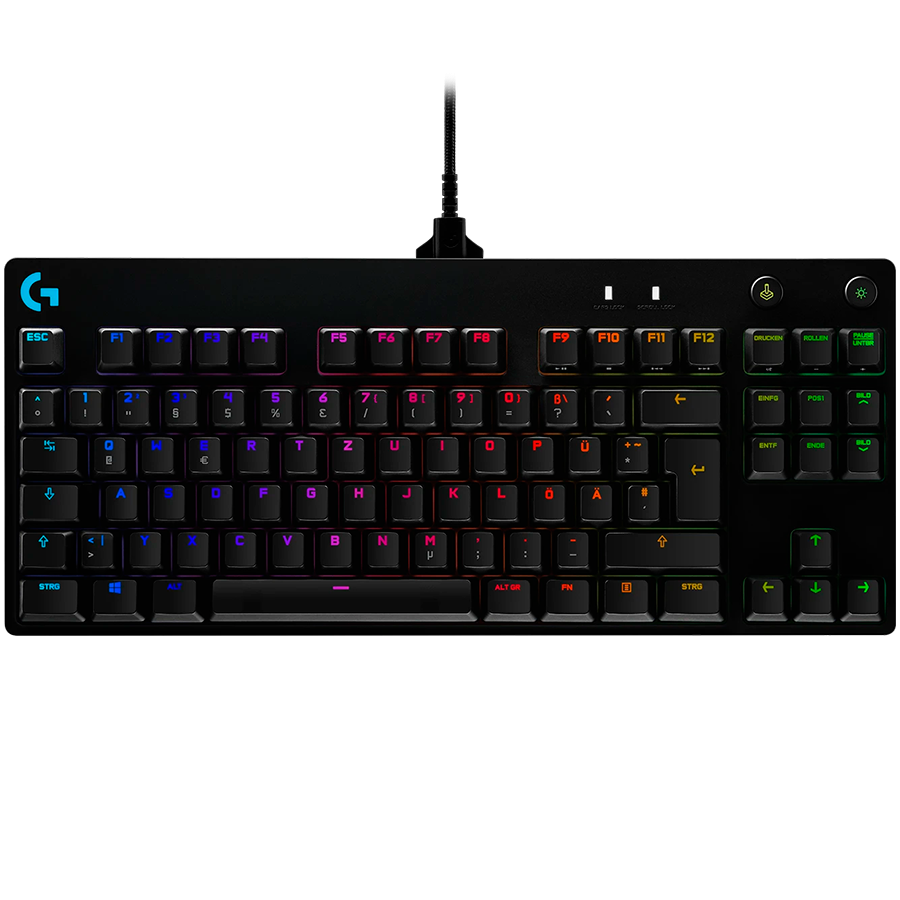 LOGITECH G PRO TKL Corded Mechanical Gaming Keyboard - BLACK - US INT'L - USB - CLICKY [1]