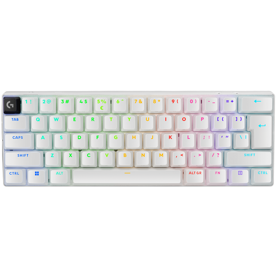 LOGITECH G PRO X 60 LIGHTSPEED Wireless Gaming Keyboard (Tactile) - WHITE - US INT'L - 2.4GHZ/BT - EMEA28-935 - TACTILE SWITCH [1]
