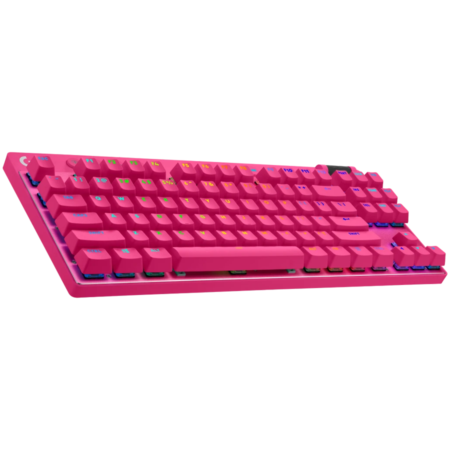 LOGITECH G PRO X TKL LIGHTSPEED Mechanical Gaming Keyboard - MAGENTA - US INT'l - TACTILE [2]