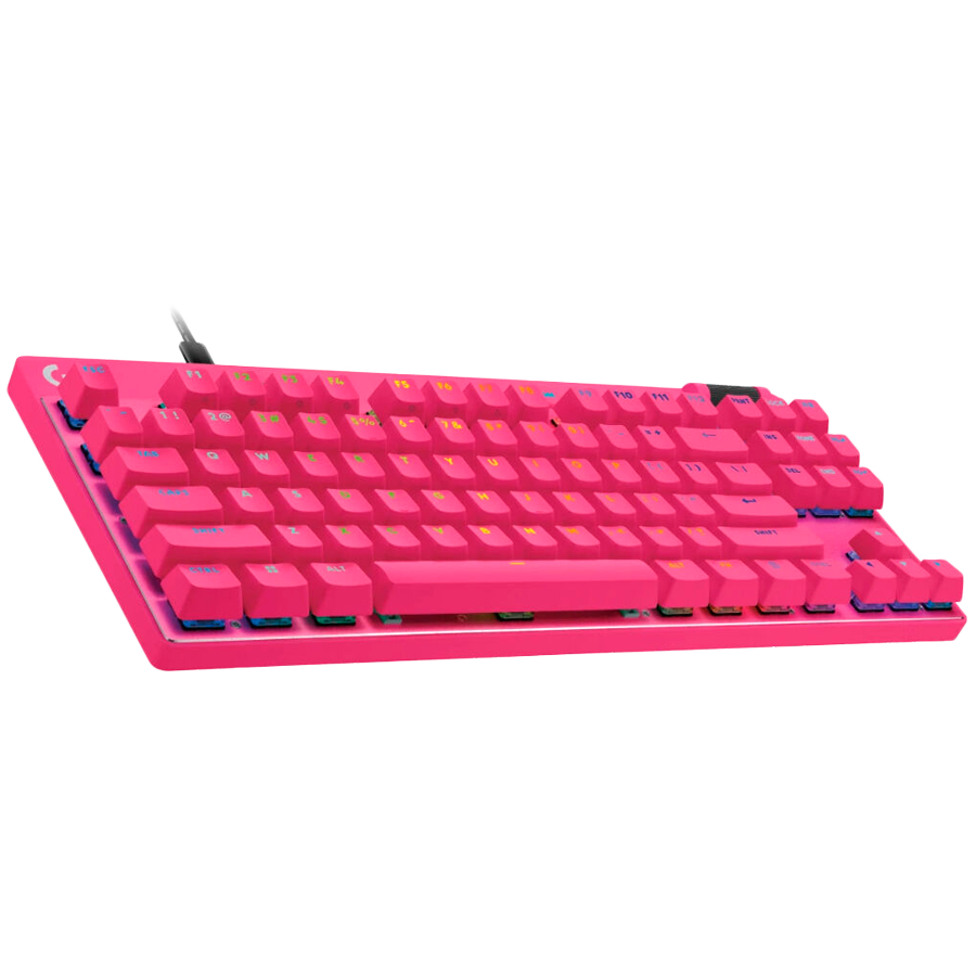 LOGITECH G PRO X TKL RAPID Gaming Keyboard - MAGENTA - US INT'L - USB - EMEA28i-935 - LINEAR [2]