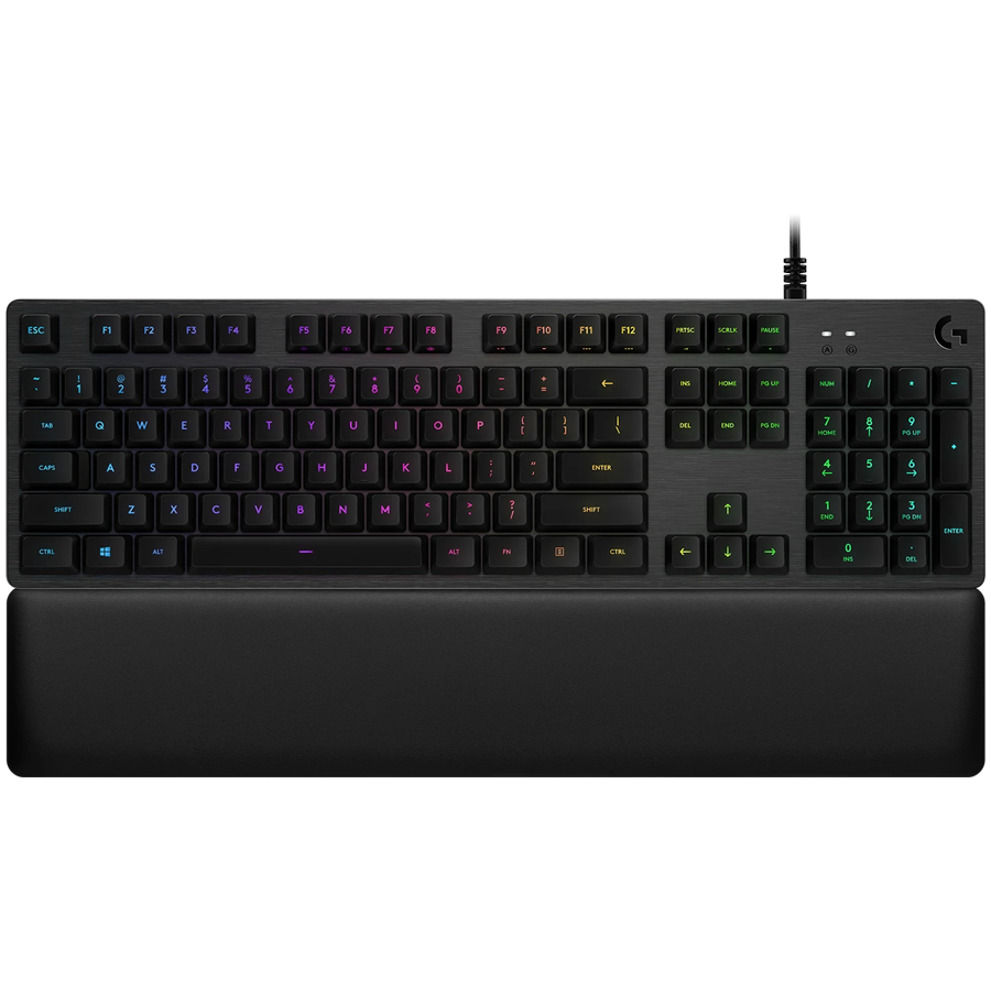 LOGITECH G513 Corded LIGHTSYNC Mechanical Gaming Keyboard - CARBON - US INT'L - USB - TACTILE [1]