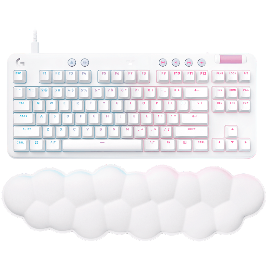 LOGITECH G713 TKL Corded Gaming Keyboard - OFF WHITE - USB - US INT'L - TACTILE [2]