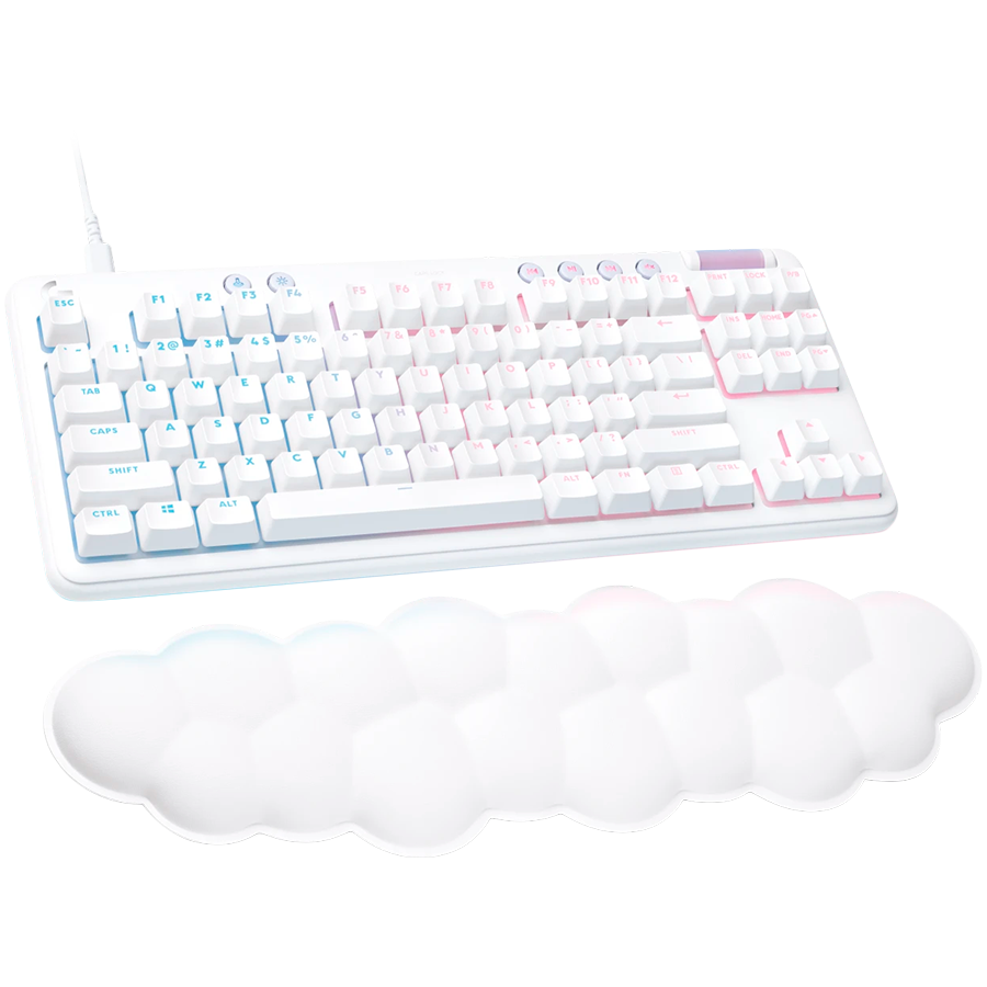 LOGITECH G713 TKL Corded Gaming Keyboard - OFF WHITE - USB - US INT'L - TACTILE [1]