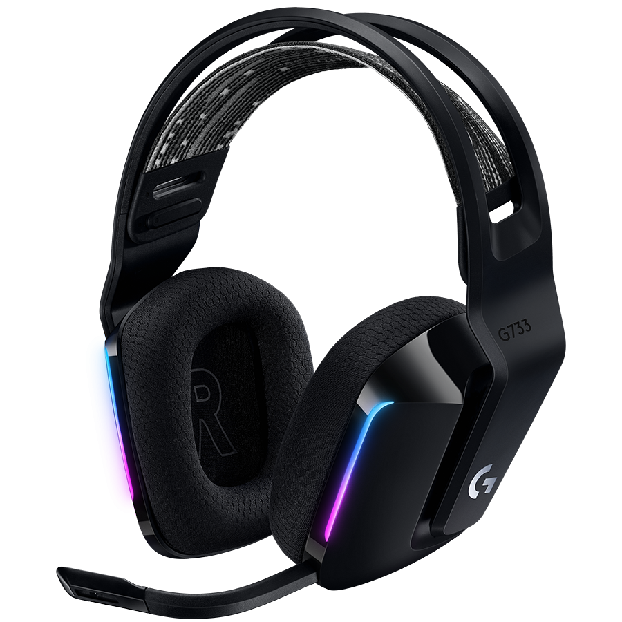 LOGITECH G733 LIGHTSPEED Wireless RGB Gaming Headset - BLACK [1]