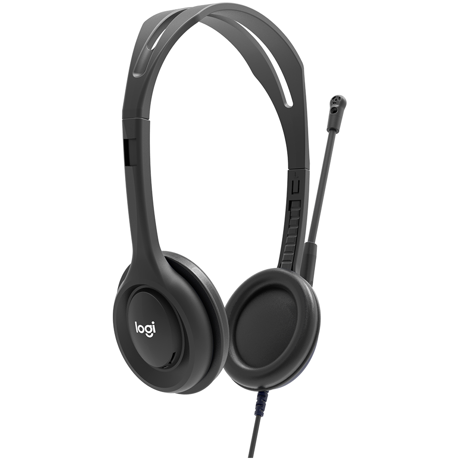 LOGITECH H111 Corded Stereo Headset - BLACK - 3.5 MM [2]