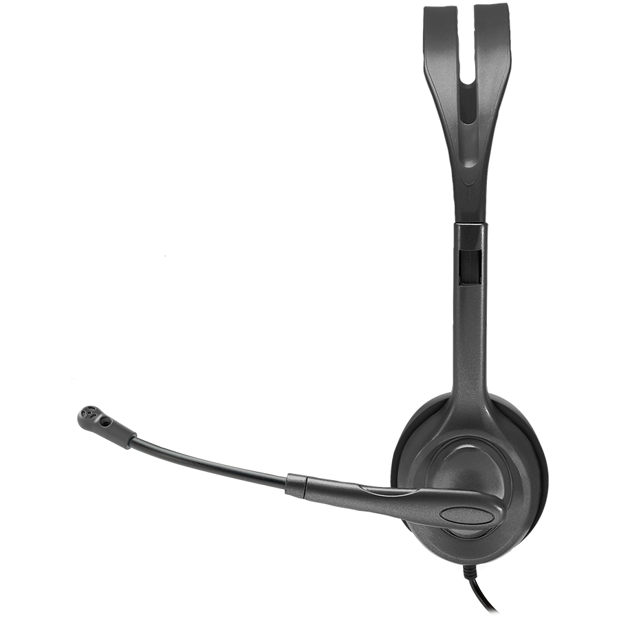 LOGITECH H111 Corded Stereo Headset - BLACK - 3.5 MM [3]
