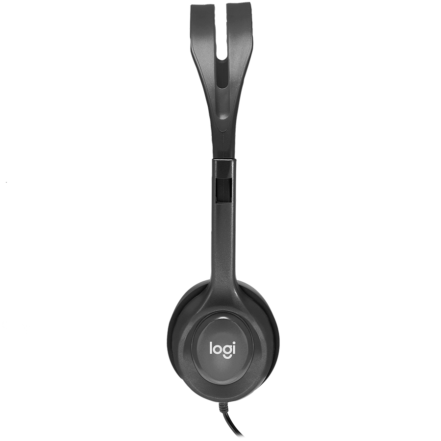 LOGITECH H111 Corded Stereo Headset - BLACK - 3.5 MM [4]