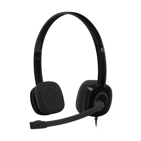 LOGITECH H151 Corded Stereo Headset - BLACK - 3.5 MM [1]