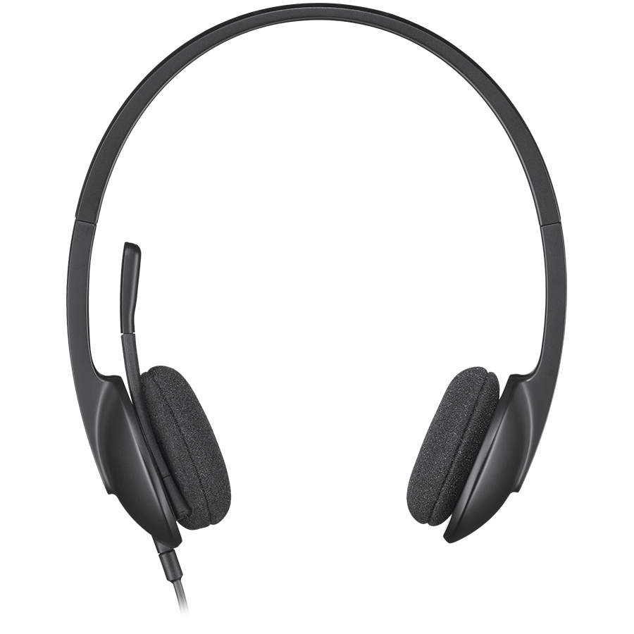 LOGITECH H340 Corded Headset - BLACK - USB [2]