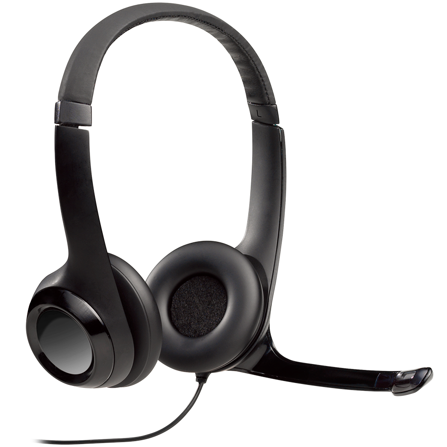 LOGITECH H390 Corded Headset - BLACK - USB [2]