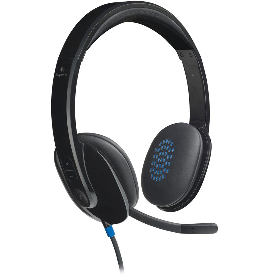 LOGITECH H540 Corded Headset - BLACK - USB [1]