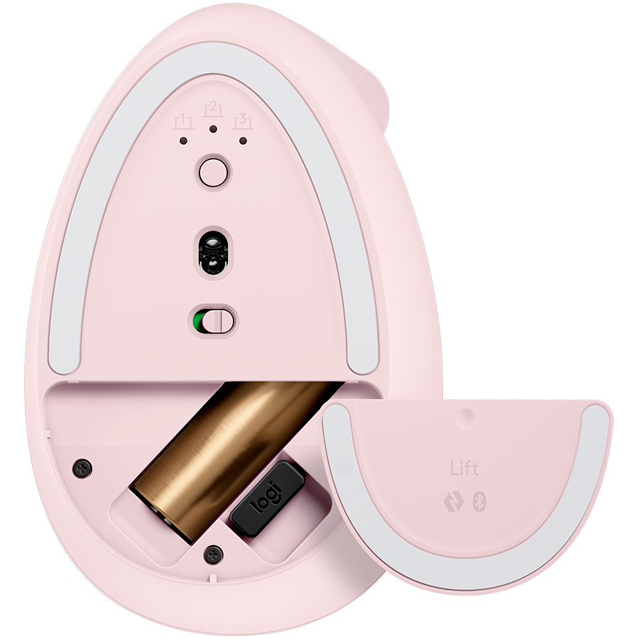 LOGITECH Lift Bluetooth Vertical Ergonomic Mouse - ROSE/DARK ROSE [4]