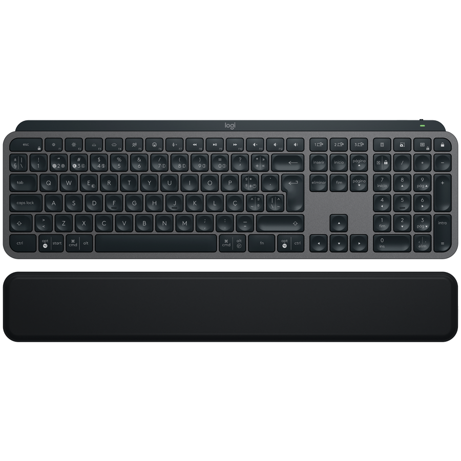 LOGITECH MX Keys S Plus Bluetooth Illuminated Keyboard with Palm Rest - GRAPHITE - US INT'L [1]