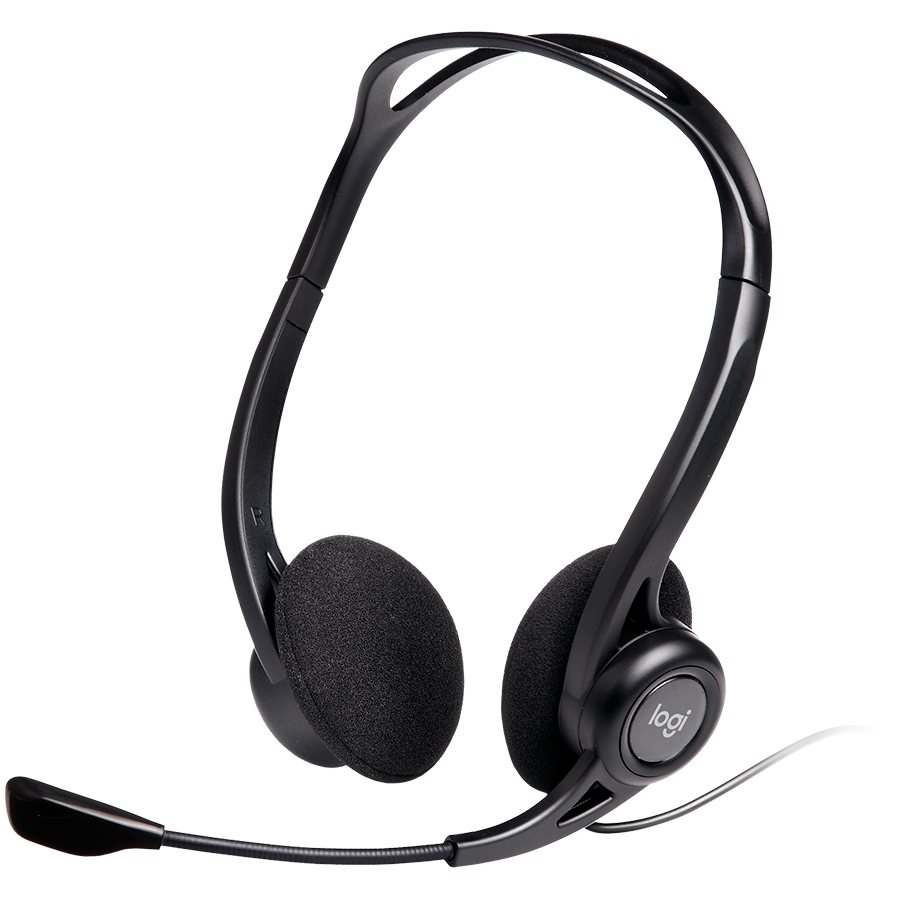 LOGITECH PC960 Corded Stereo Headset BLACK - USB [1]