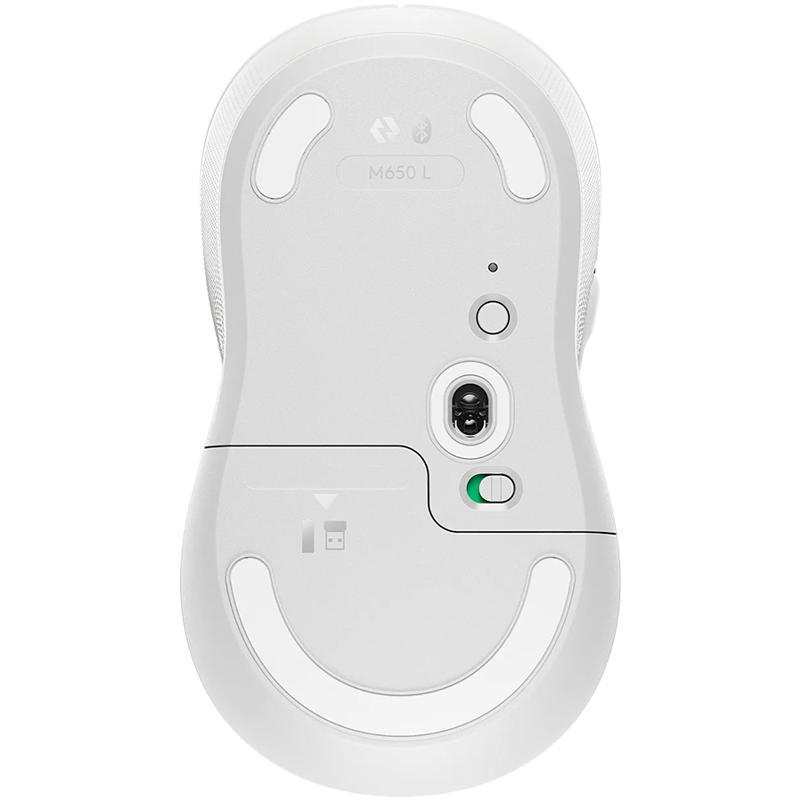 LOGITECH Signature M650 L Wireless Mouse - OFF-WHITE - BT - EMEA - M650 L [2]
