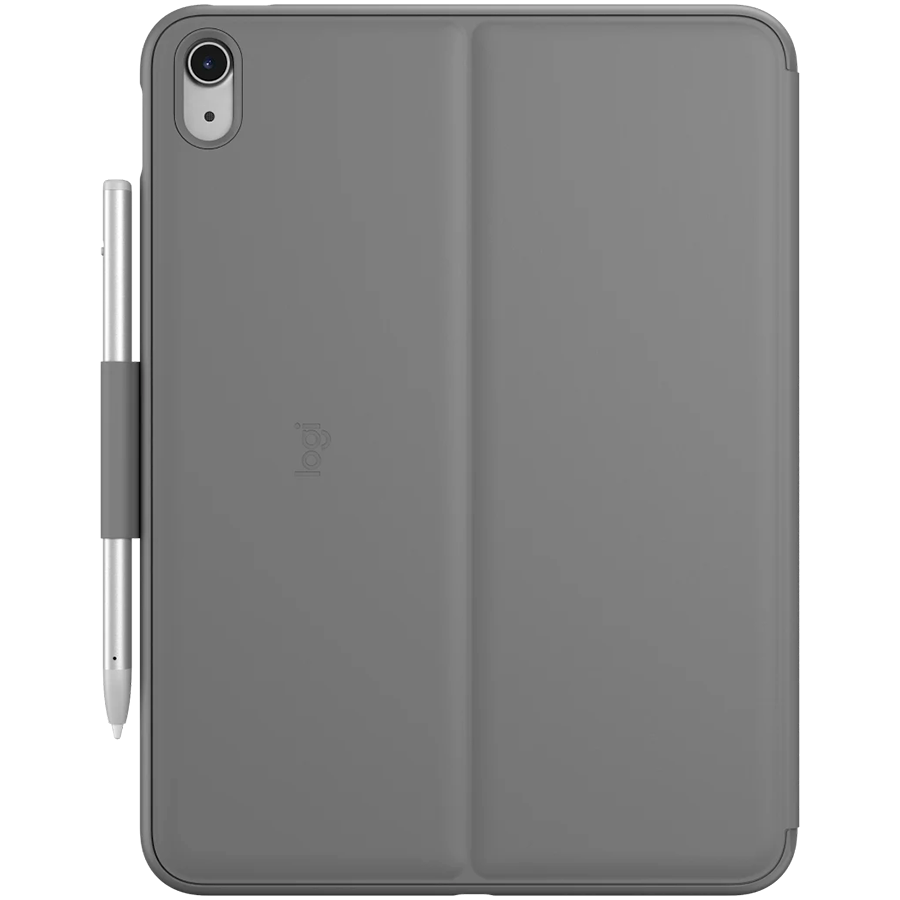 Husă cu tastatură Logitech Slim Folio pentru iPad 10, 10.9", QWERTY US International, Oxford Grey [3]