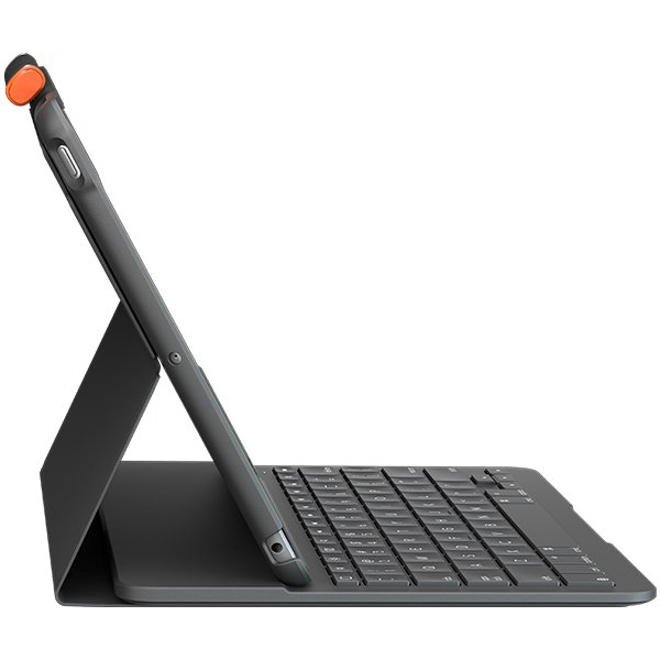 Husă cu tastatură Logitech Slim Folio pentru iPad 10.2", QWERTY UK English, Bluetooth, Graphite [3]