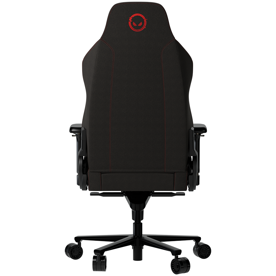 LORGAR Ace 422, Gaming chair, Anti-stain durable fabric, 1.8 mm metal frame, multiblock mechanism, 4D armrests, 5 Star aluminium base, Class-4 gas lift, 75mm PU casters, Black + red [4]
