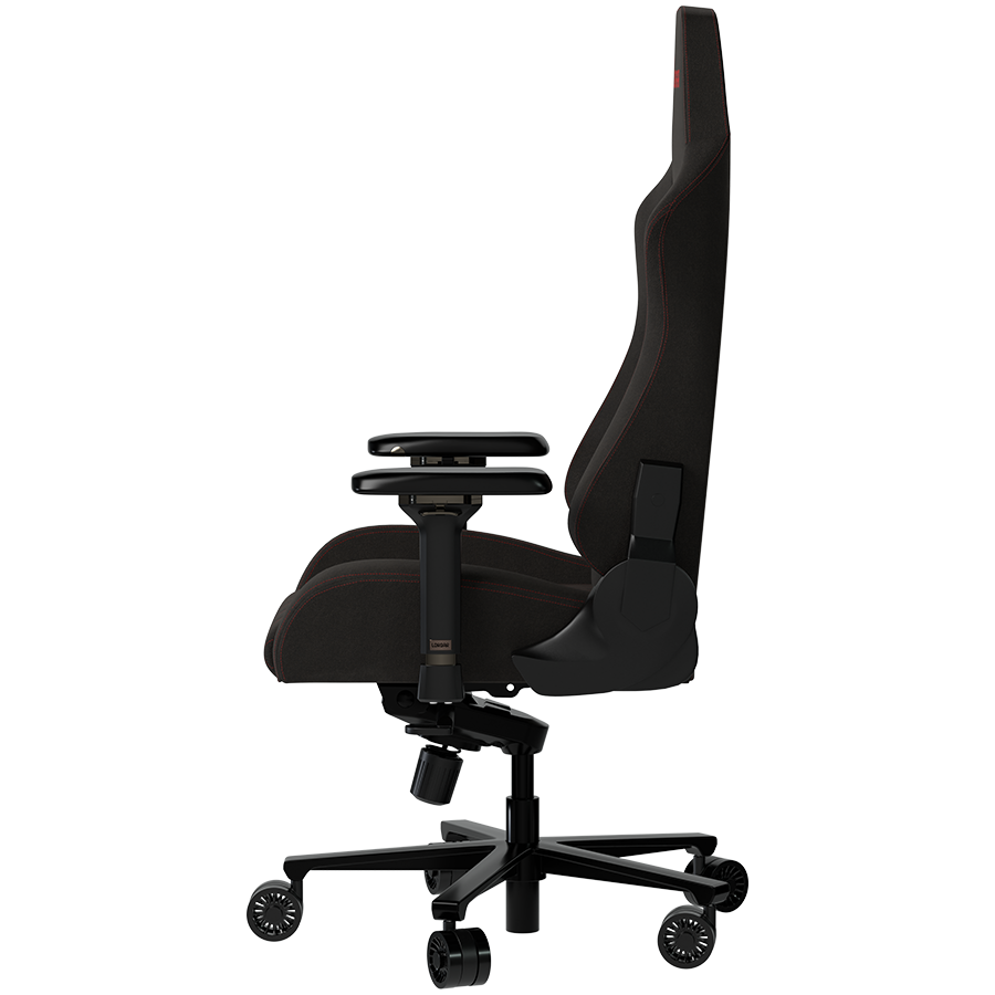 LORGAR Ace 422, Gaming chair, Anti-stain durable fabric, 1.8 mm metal frame, multiblock mechanism, 4D armrests, 5 Star aluminium base, Class-4 gas lift, 75mm PU casters, Black + red [5]