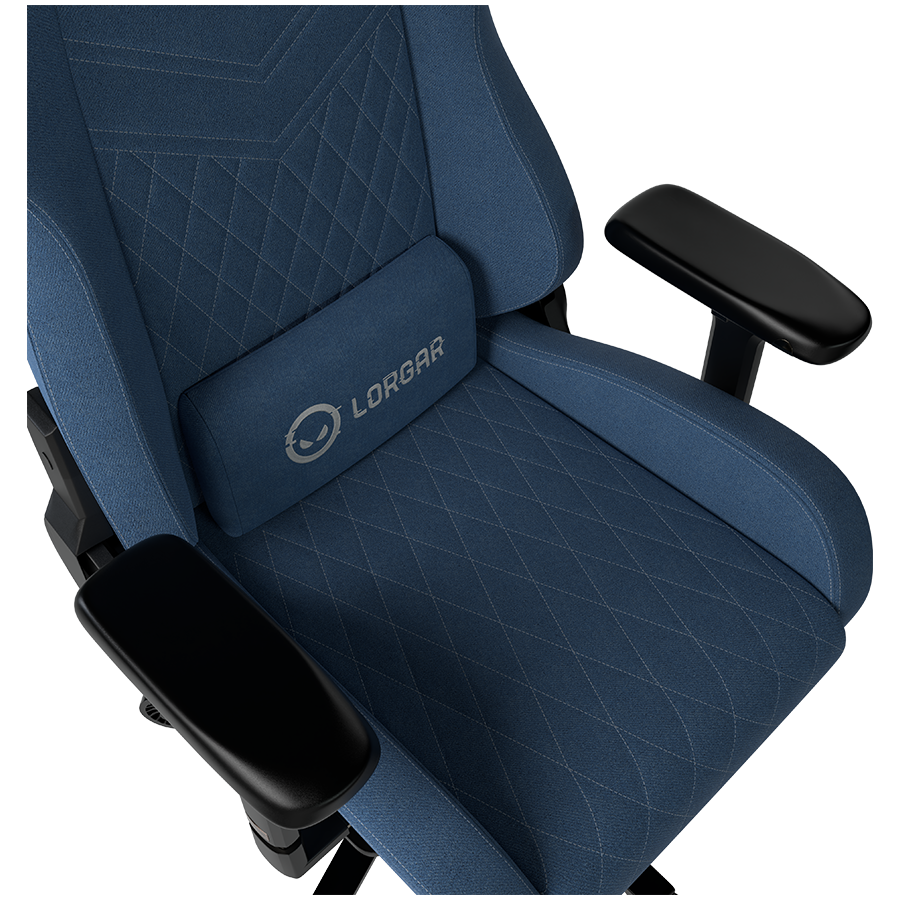 LORGAR Ace 422, Gaming chair, Anti-stain durable fabric, 1.8 mm metal frame, multiblock mechanism, 4D armrests, 5 Star aluminium base, Class-4 gas lift, 75mm PU casters, Blue [6]