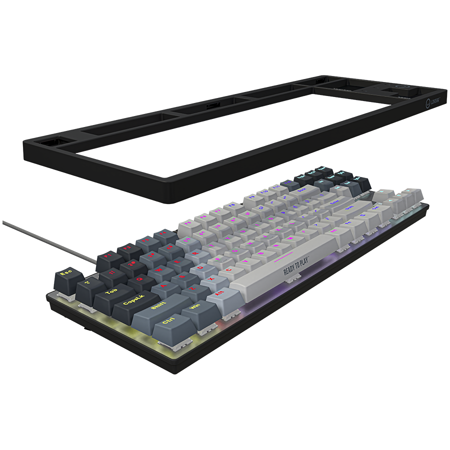 LORGAR Azar 514TKL, Wired RGB mechanical gaming keyboard, white, EN layout [7]