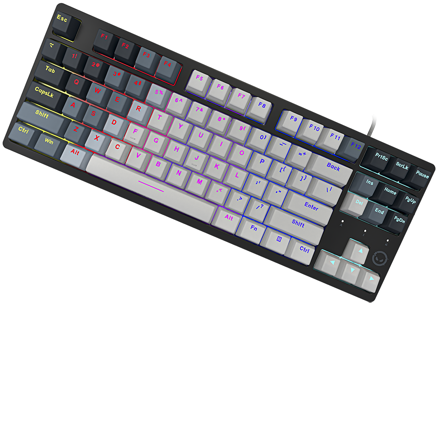 LORGAR Azar 514TKL, Wired RGB mechanical gaming keyboard, white, EN layout [3]