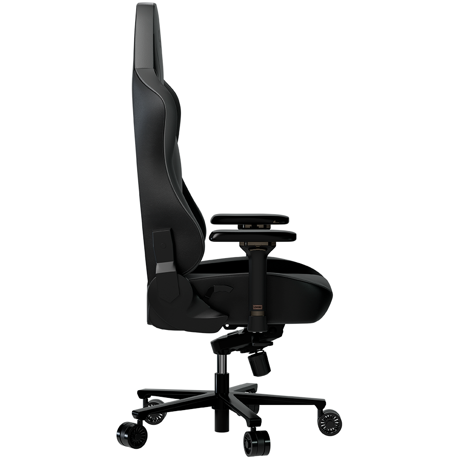 LORGAR Base 311, Gaming chair, PU eco-leather, 1.8 mm metal frame, multiblock mechanism, 4D armrests, 5 Star aluminium base, Class-4 gas lift, 75mm PU casters, Black + grey [3]