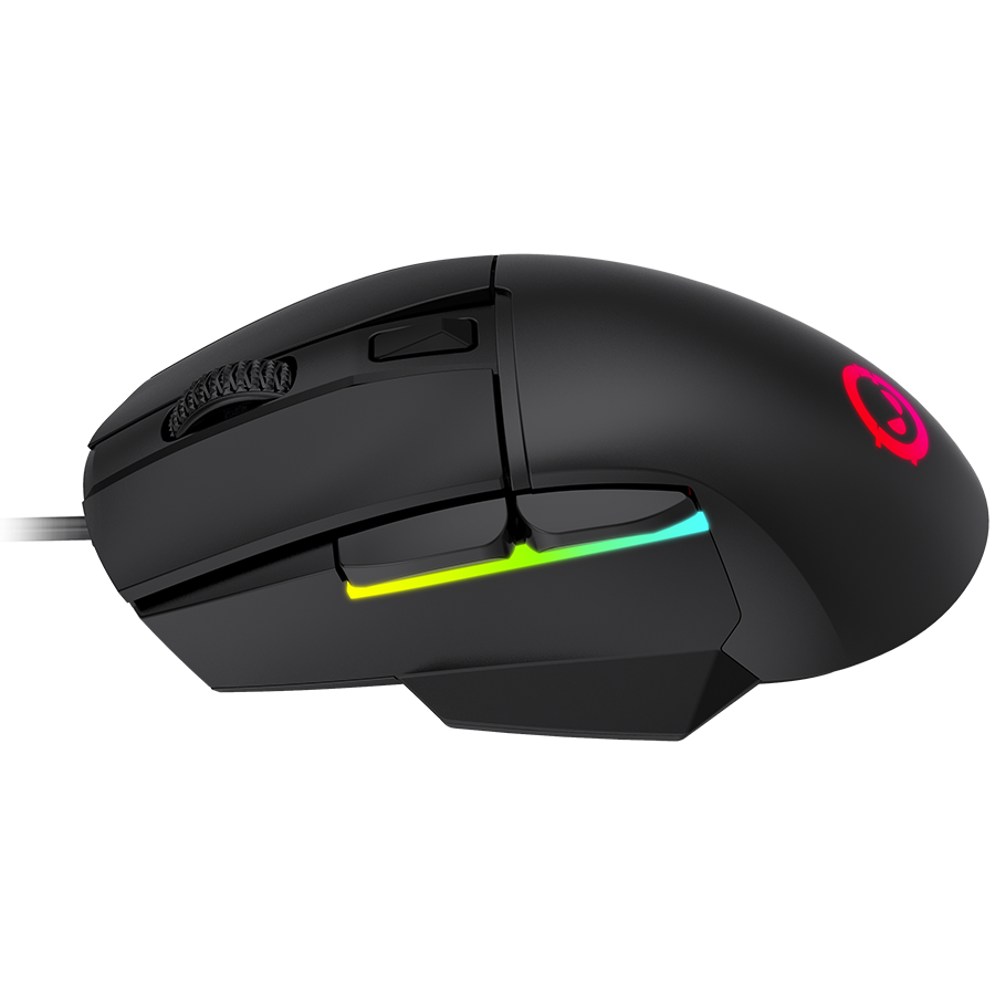 LORGAR Jetter 357, gaming mouse, Optical Gaming Mouse with 6 programmable buttons, Pixart ATG4090 sensor, DPI can be up to 8000, 30 million times key life, 1.8m PVC USB cable, Matt UV coating and RGB  [2]